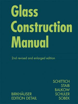 cover image of Glass Construction Manual